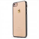 Wholesale iPhone 7 Crystal Clear Electroplate Hybrid Case (Space Gray)